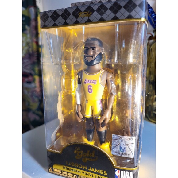 Funko Gold LeBron James Series 1 5” NBA Los Angeles Lakers Figure NIB preowned - Picture 9 of 9